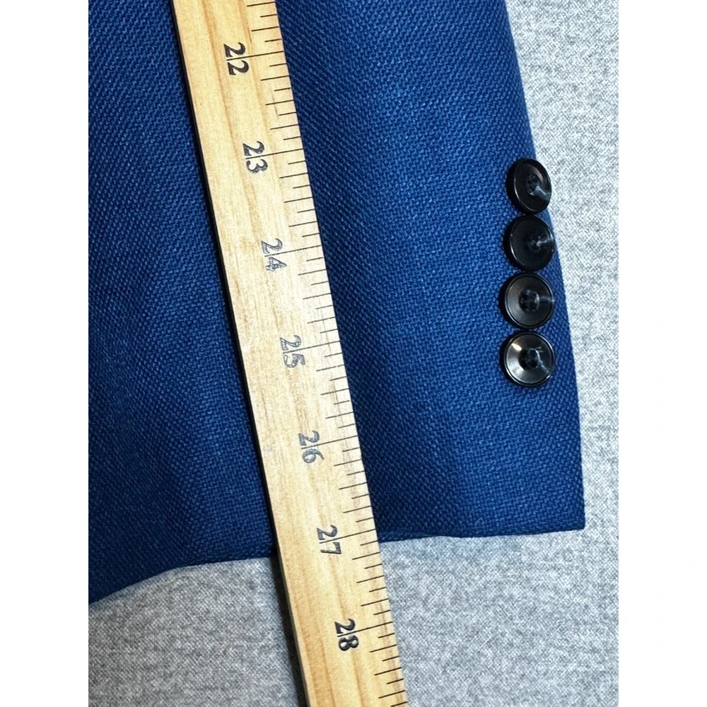Jos A Bank Blazer Mens 52 Long Blue Comfort Stretch Traditional